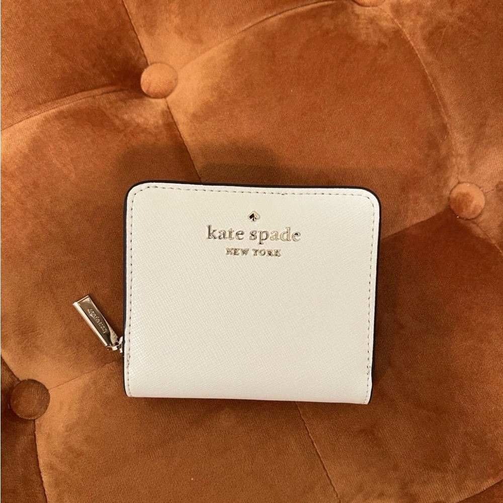 Kate Spade White Saffiano Leather Wallet